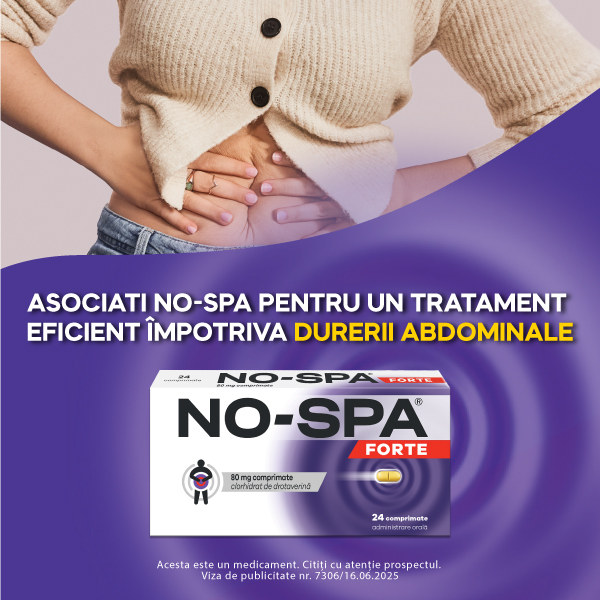  No-Spa Forte, 80 mg, 24 comprimate, Sanofi 
