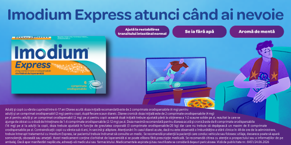 Imodium, 2 mg, 6 comprimate orodispersabile, Mcneil