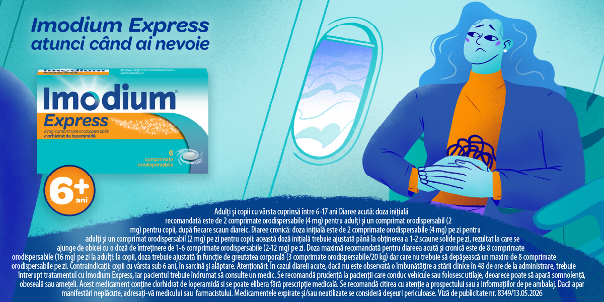 Imodium, 2 mg, 6 comprimate orodispersabile, Mcneil