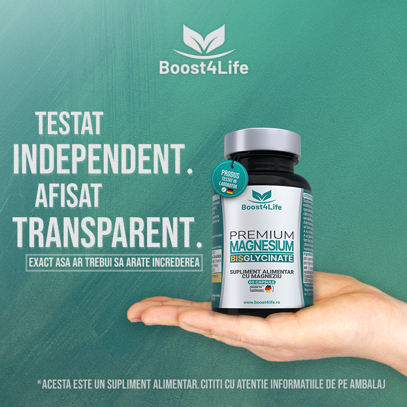 Magneziu Bisglicinat 60 capsule Boost4Life