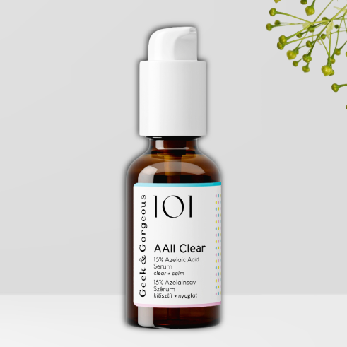 Ser de fata AAll Clear 15% acid azelaic, 30 ml, Geek & Gorgeous