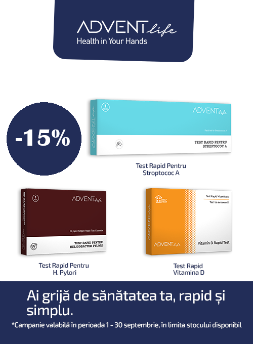 Advent Life Teste Rapide 15% Reducere Septembrie 