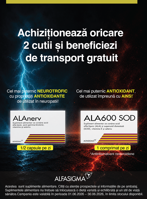 Alfasigma Alanerv si Alasod Transport Gratuit Iunie