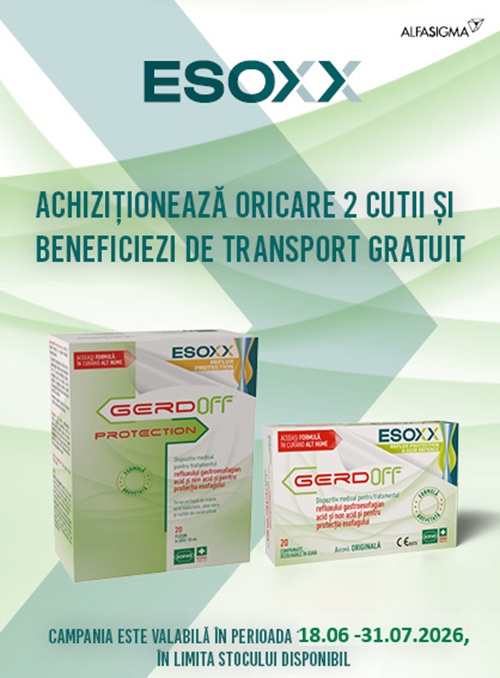 Alfasigma Gerdoff Transport Gratuit Iunie-Iulie