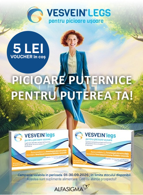 Alfasigma Vesvein 5 Lei Voucher In Cos Septembrie