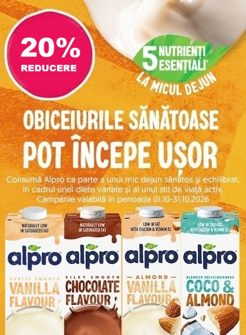 Alpro 20% Reducere Octombrie