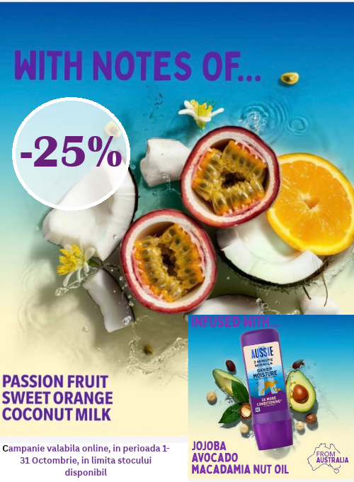 Aussie 25% Reducere Octombrie - Exclusiv Online