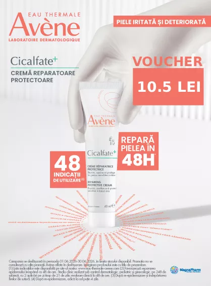 Avene Cicalfate 10.5 lei Voucher Iunie