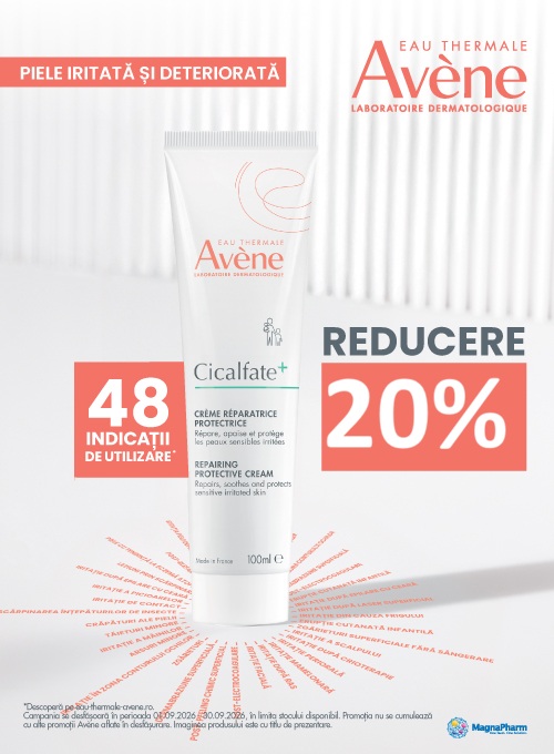 Avene Cicalfate 20% Reducere Septembrie