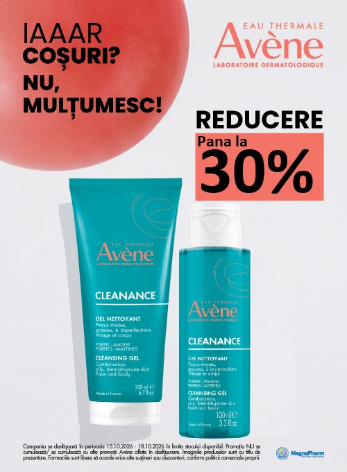 Avene Cleanance Pana la 30% Reducere Octombrie