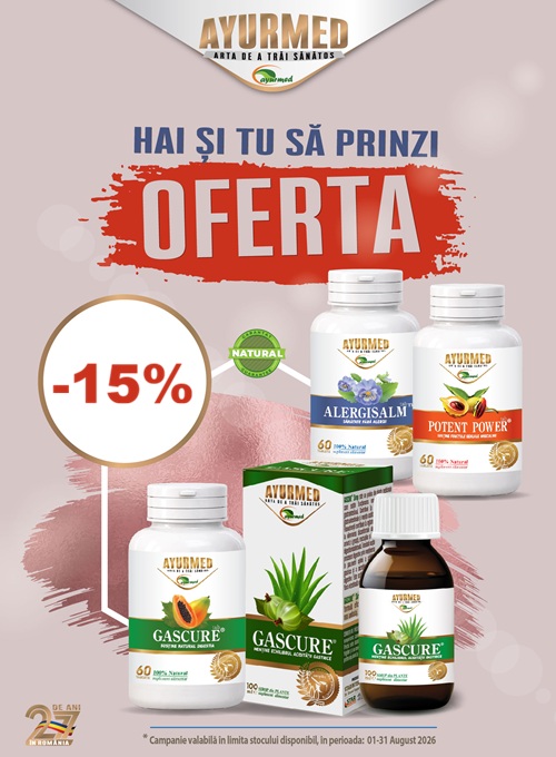 Ayurmed 15% Reducere August 2