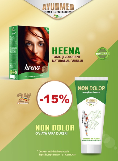 Ayurmed 15% Reducere August