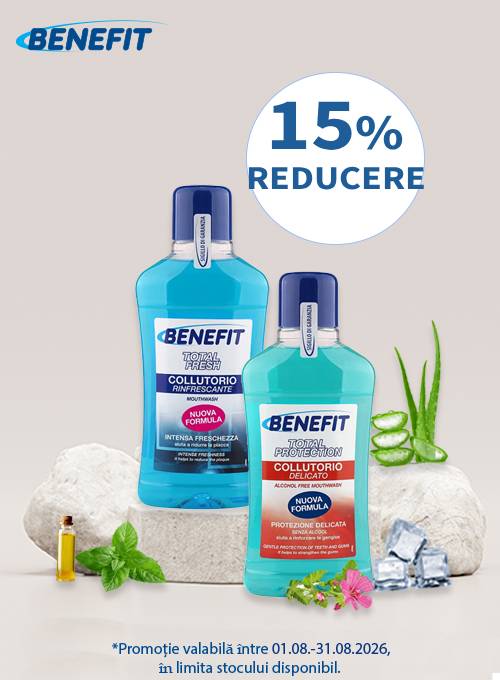 Benefit 15% Reducere August