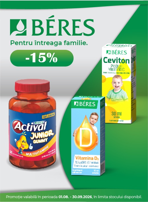 Beres 15% Reducere August-Septembrie