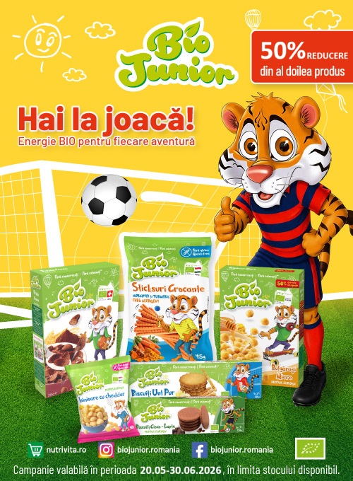 Bio Junior 1+50% Reducere la al doilea Mai-Iunie