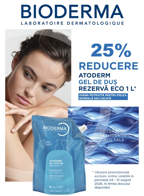 Bioderma Atoderm 25% Reducere August Exclusiv Online