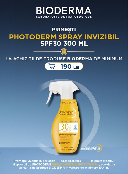 Bioderma Produs Bonus Iulie-August