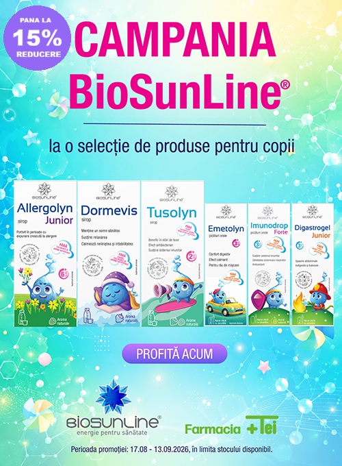 Biosunline Pana la 15% Reducere Back to School