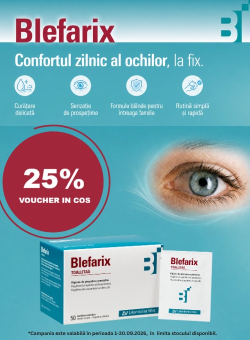 Blefarix 25% Voucher in cos Septembrie