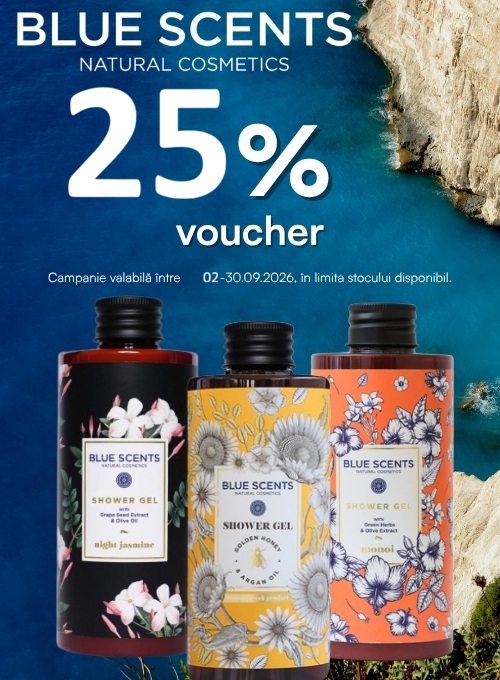 Blue Scent 25% Voucher aplicat in cos Septembrie