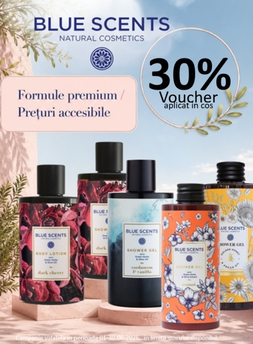 Blue Scents 30% Voucher aplicat in cos Iunie