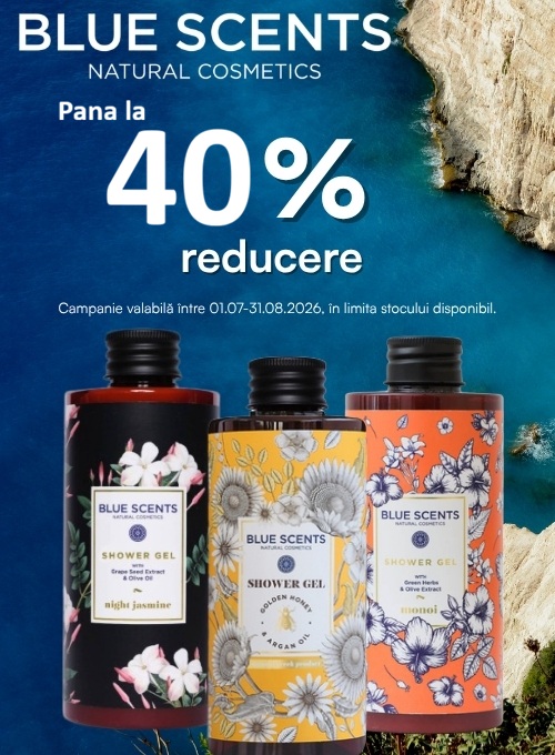 Blue Scents Pana la 40% Reducere Iuie-August