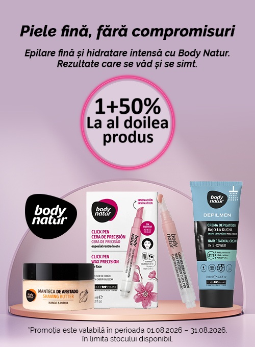Body Natur 1+50% Reducere la al doilea August