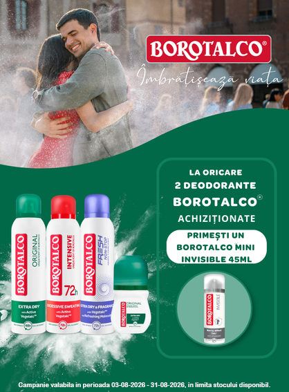 Borotalco Produs Bonus August  Exclusiv Online