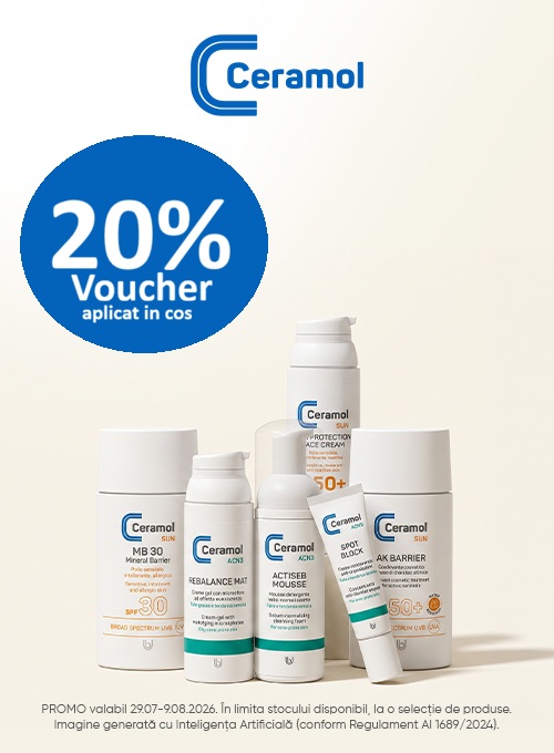 Ceramol 20% Voucher aplicat in cos APP