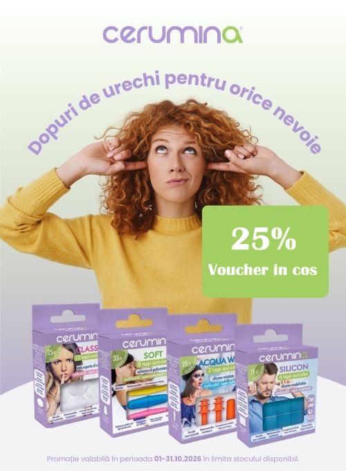 Cerumina 25% Voucher in cos Octombrie