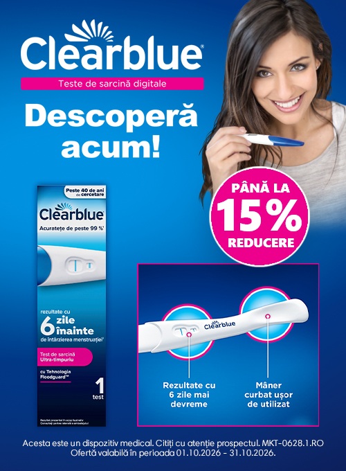 Clearblue Pana la 15% Reducere Octombrie