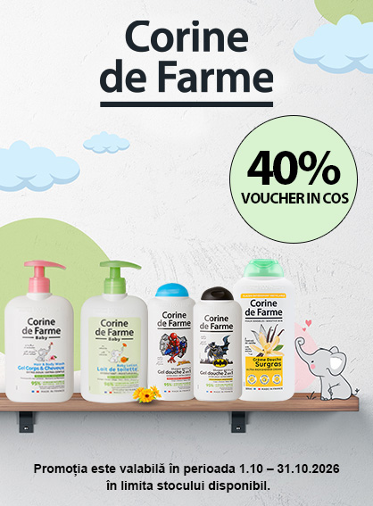 Corine De Farme 40% Voucher in cos Octombrie