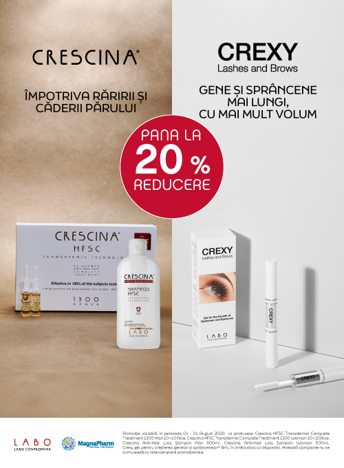 Crescina-Crexy Pana la 20% Reducere August