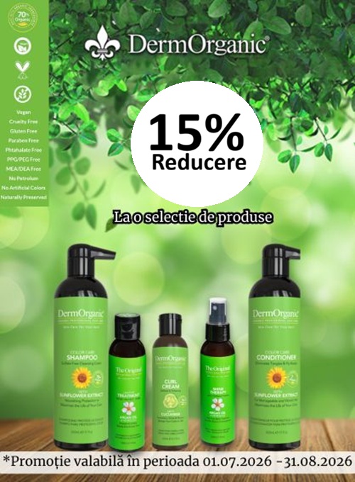 DermOrganic 15% Reducere Iulie-August