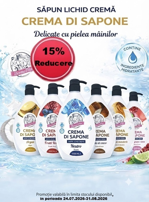Dermovita 15% Reducere Iulie-August Exclusiv Online