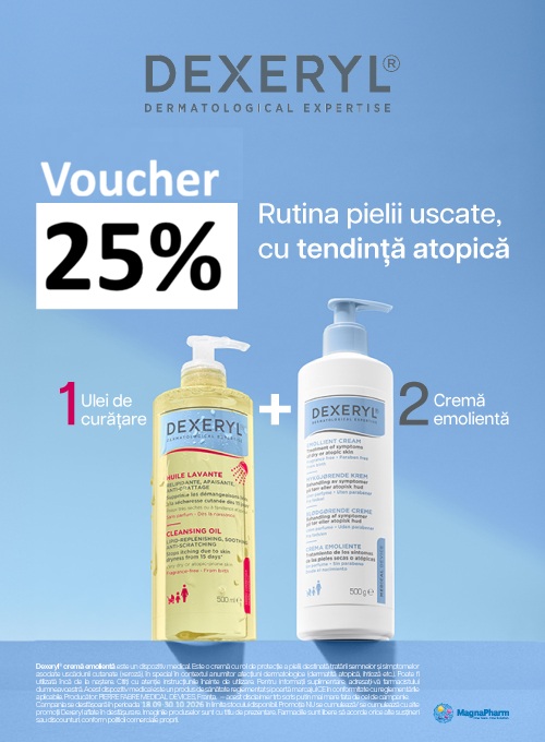 Dexeryl 25% Voucher aplicat in cos Septembrie-Octombrie