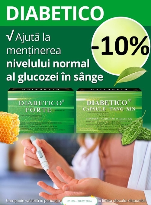 Diabetico 10% Reducere August-Septembrie