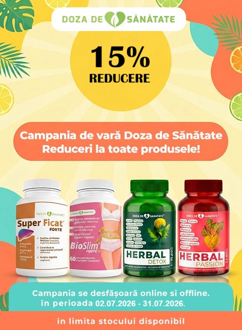 Doza de Sanatate 15% Reducere Iulie