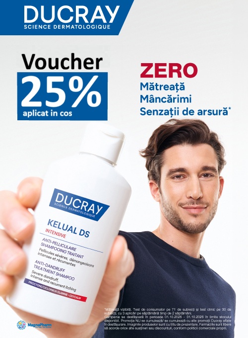Ducray 25% Voucher aplicat in cos Octombrie