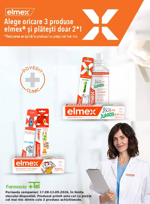 Elmex 3 la pret de 2 Back to School