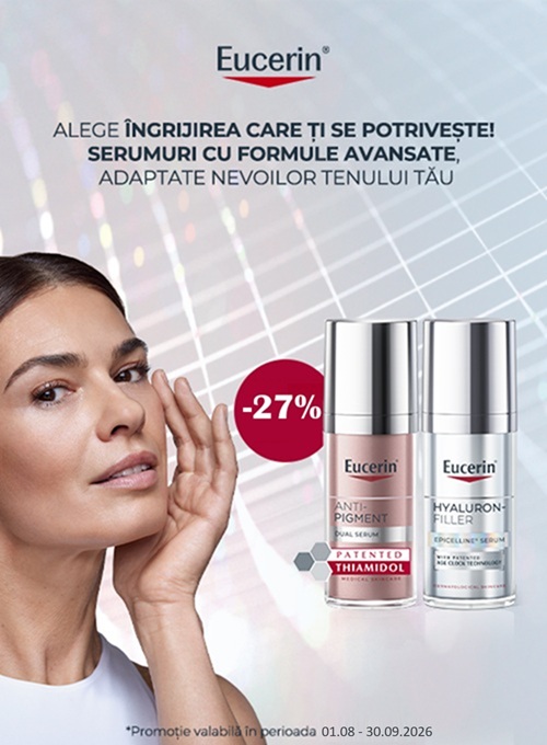 Eucerin 27% Reducere August-Septembrie