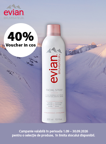Evian 40% Voucher in cos Septembrie