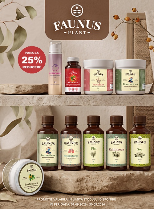 Faunus Pana la 25% Reducere Septembrie