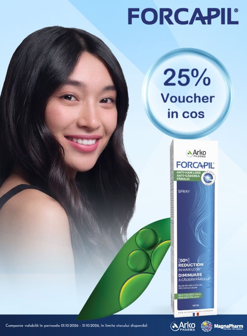 Forcapil 25% Voucher in cos Octombrie