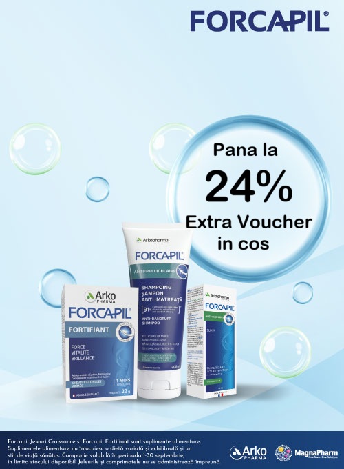Forcapil Pana la 24% Extra Voucher in cos Septembrie