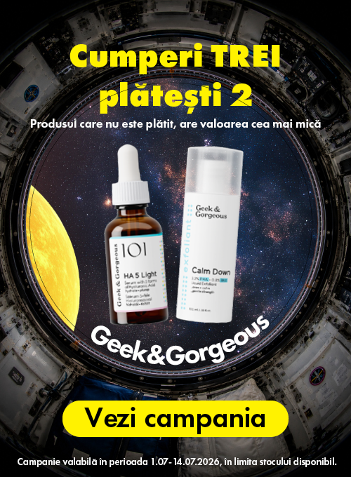 Geek & Gorgeous Cumperi 3, Platesti 2 Zorii Reducerilor