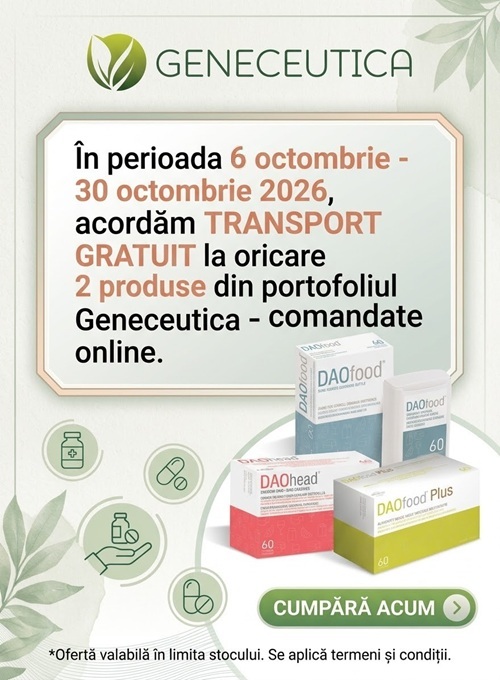 Geneceutica Transport Gratuit Octombrie