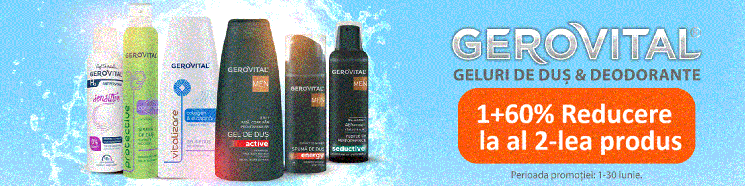 Gerovital 1+60% Reducere la al 2-lea Iunie