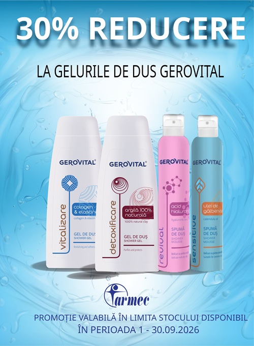 Gerovital 30% Reducere Septembrie