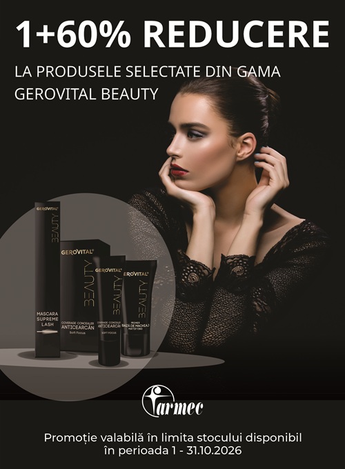 Gerovital Beauty 1+60% Reducere la al 2-lea Octombrie